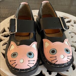 Cat Face Mary Jane shoes